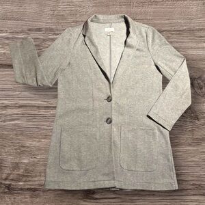 LOFT (Ann Taylor Loft) Modern Knit Long Blazer